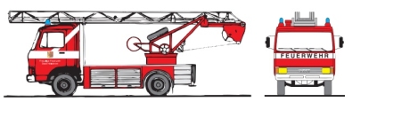 Loewe 4040 - H0 - Magirus Deutz  90 M 5 - DL 18 - Feuerwehr Heilsbronn